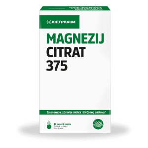 Dietpharm MAGNEZIJ CITRAT 375 šumeće tablete A 20