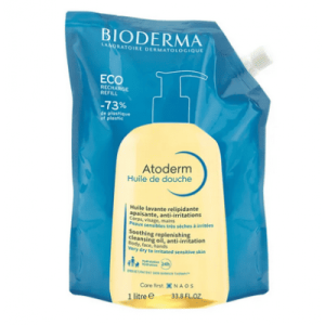 BIODERMA ATODERM UMIRUJUĆE HIDRATANTNO ULJE ZA TUŠIRANJE SUHE I NADRAŽENE KOŽE REFIL 1L