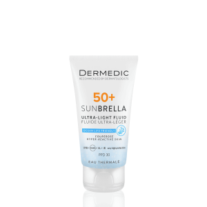 DERMEDIC SUNBRELLA SPF50+ ultra lagani fluid za zaštitu hiperosjetljive kože lica 50ml