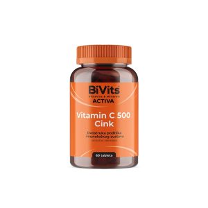 BiVits Vitamin C 500+Cink, 60 tableta