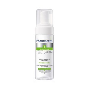 PHARMACERIS T PURI-SEBOSTATIC PJENA ZA PRANJE LICA ZA KOŽU SKLONU AKNAMA I MITESERIMA 150ml