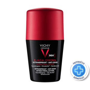 Vichy deodorant clinical control 96h deo roll-on za muškarce, 50ml
