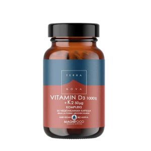 Terranova Vitamin D3 1000IJ + K2 kapsule a50