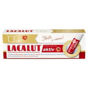 Lacalut Aktiv pasta 75 ml + balzam za usne u stiku gratis